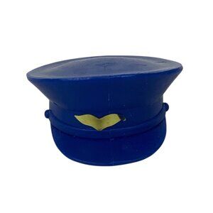 Vintage Barbie Pilot Hat Cap Blue Plastic 1980s